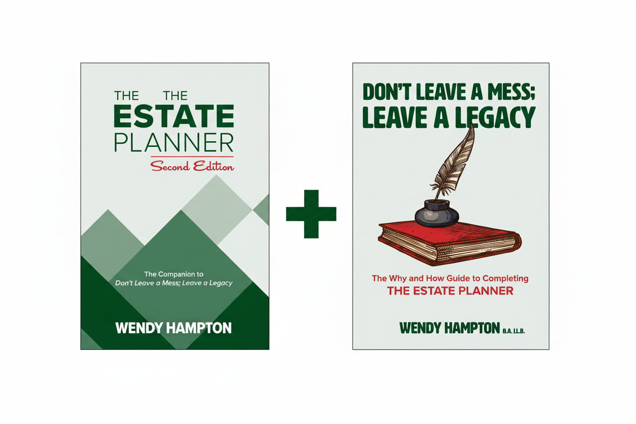 Bundle image showing The Estate Planner and Don't Leave a Mess Leave a Legacy with a plus sign